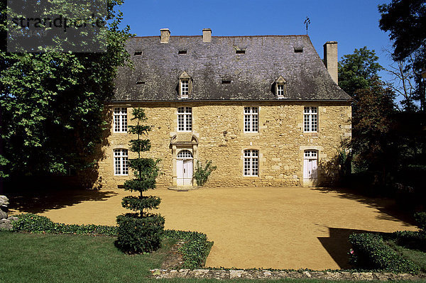 Frankreich Europa Wohnhaus Herrenhaus Aquitanien Jahrhundert Perigord