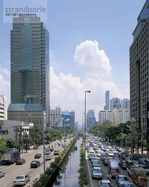 Sathorn Road  Bangkok  Thailand  Südostasien  Asien