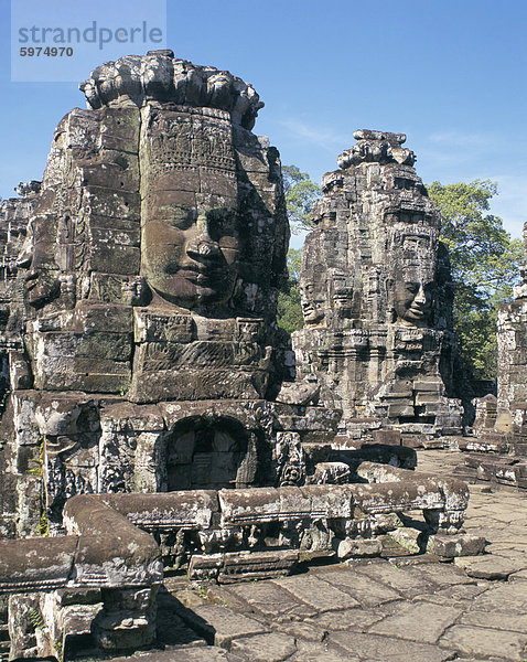 Bayon  UNESCO Weltkulturerbe  Angkor und Siem ernten  Kambodscha  Indochina  Südostasien  Asien