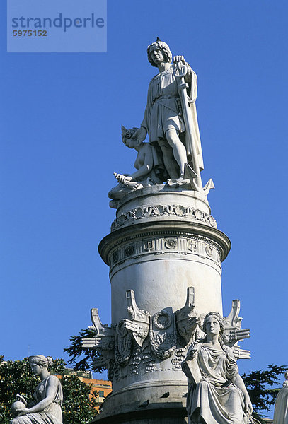 Statue von Christopher Columbus  Genua (Genova)  Ligurien  Italien  Europa