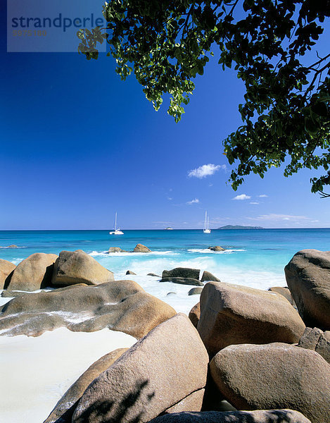Beach  Anse Lazio  Insel Praslin  Seychellen  Indischer Ozean  Afrika