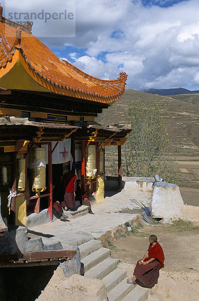 Einem tibetischen Kloster in Garze  Provinz Sichuan  China  Asien