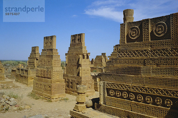 Chaukundi Gräber  Thatta  Sind (Sindh)  Pakistan  Asien