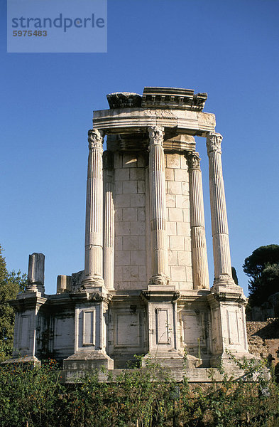 Vesta-Tempel  Forum Romanum  Rom  Latium  Italien  Europa