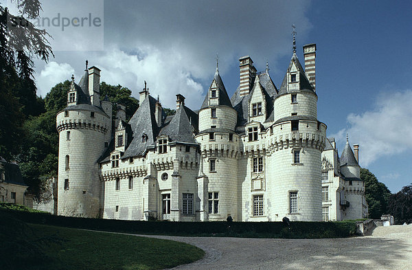 Schloss d'Usse  aus dem 15. Jahrhundert  Rigny Usse  Indre et Loire  Centre  Frankreich  Europa