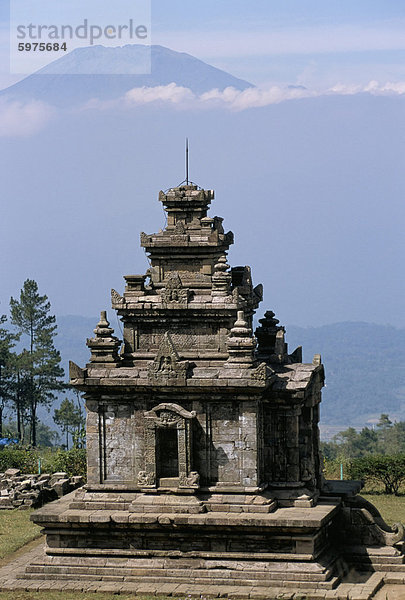 Gedong Songo Tempel  in die Gruppe der 111 Hindutempel  die Datierung von 730 bis 780 n. Chr.  an hängen des Gunung Ungaran  nahe Bandungan  Insel von Java  Indonesien  Südostasien  Asien