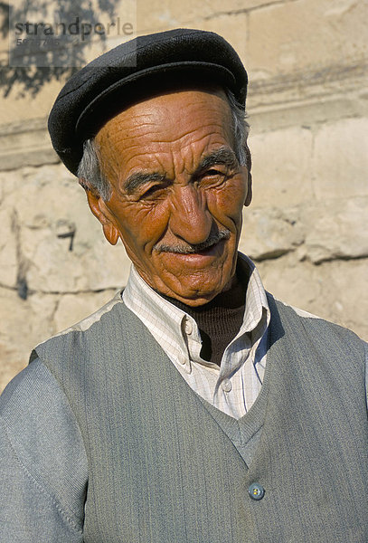 Porträt eines alten Mannes  Cappadocia  Anatolien  Türkei  Kleinasien  Asien