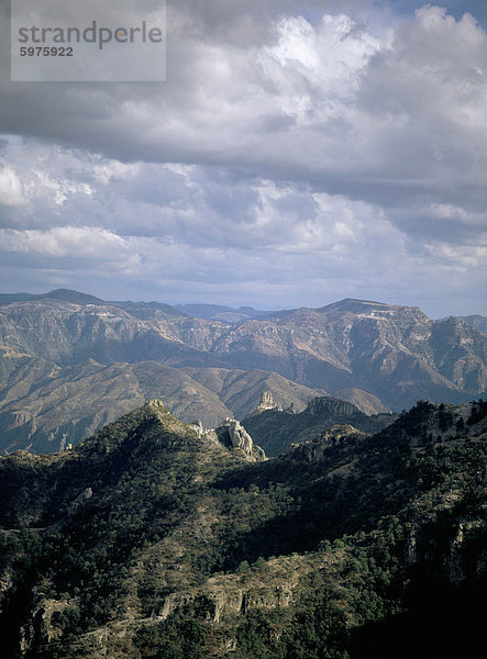 Blick von der Kupfer-Canyon Zug  Mexiko  Nordamerika