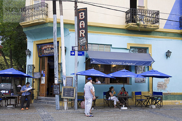 Pulperia La Argentina Bar in La Boca von Buenos Aires  Argentinien  Südamerika