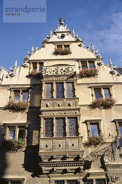 Frankreich Europa Außenaufnahme Wohnhaus Elsass Colmar