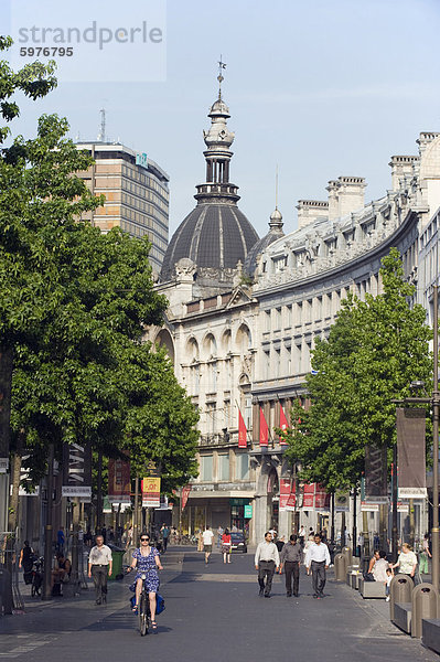 Meir Fußgängerzone einkaufen Bereich  Antwerpen  Flandern  Belgien