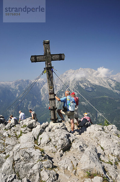 Gipfel-Kreuz  Jenner  Berchtesgadener Land  Bayern  Deutschland  Europa