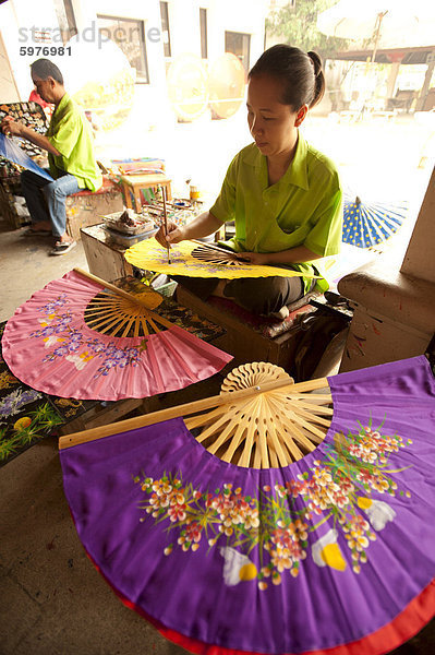 Bo Sang  Sonnenschirm Dorf  Provinz Chiang Mai  Thailand  Südostasien  Asien