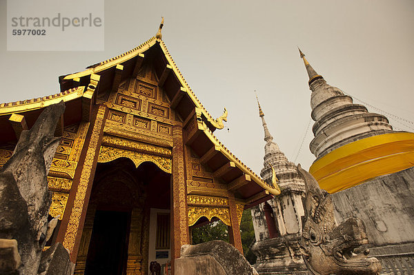 Wat Phra Singh  Chiang Mai Provinz Chiang Mai  Thailand  Südostasien  Asien