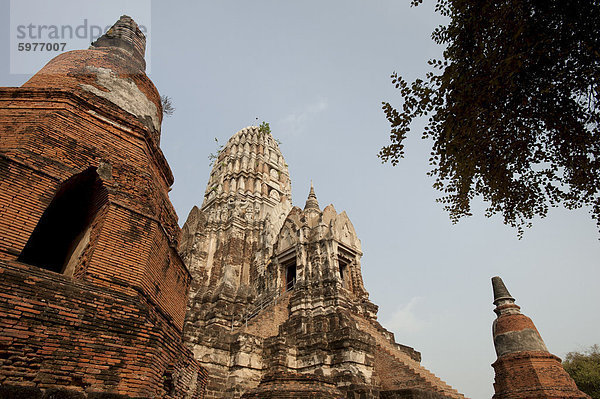 Wat Ratburana  Ayutthaya  UNESCO Weltkulturerbe  Provinz Ayutthaya  Thailand  Südostasien  Asien