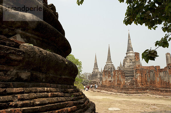 Wat Phra Si Sanphet  Ayutthaya  UNESCO World Heritage Site  Provinz Ayutthaya  Thailand  Südostasien  Asien