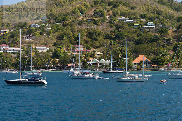 Hafen von Port Elizabeth  Bequia  St. Vincent und die Grenadinen  Windward-Inseln  West Indies  Caribbean  Central America