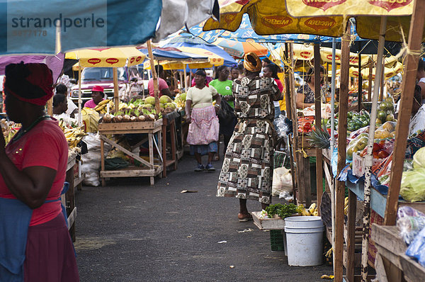 Markt Kingstown  St. Vincent  St. Vincent und die Grenadinen  Windward-Inseln  West Indies  Caribbean  Central America