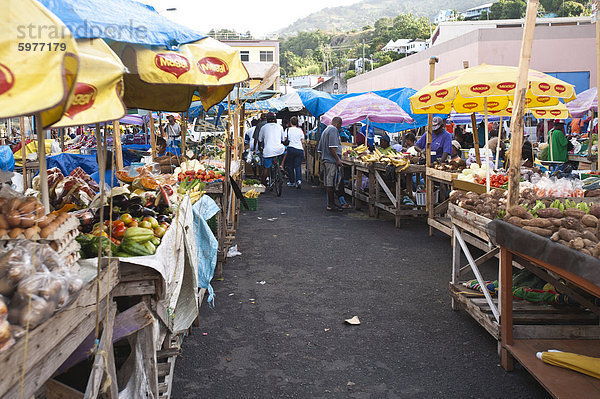 Markt Kingstown  St. Vincent  St. Vincent und die Grenadinen  Windward-Inseln  West Indies  Caribbean  Central America