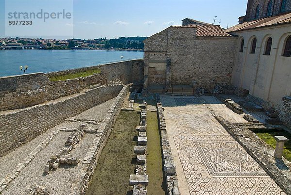 Mosaiken im 6.Jahrhundert Euphrasius-Basilika  UNESCO Weltkulturerbe  Porec  Istrien  Kroatien  Europa