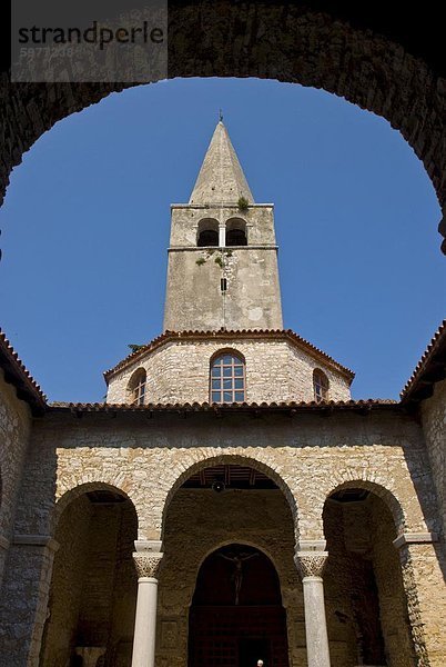 Das 6. Jahrhundert Euphrasius Basilika  UNESCO-Weltkulturerbe  Porec  Istrien  Kroatien  Europa