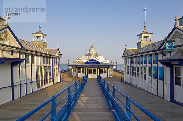 Eastbourne Pier  Strand und Buhnen  Eastbourne  East Sussex  England  Vereinigtes Königreich  Europa