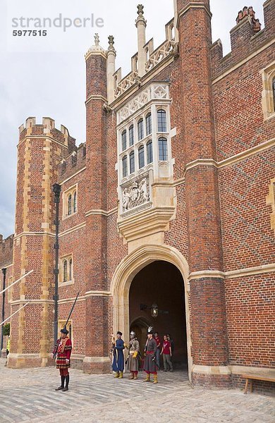 Henry VIII-Veranstaltung im Hampton Court Palace  Surrey  England  Vereinigtes Königreich  Europa