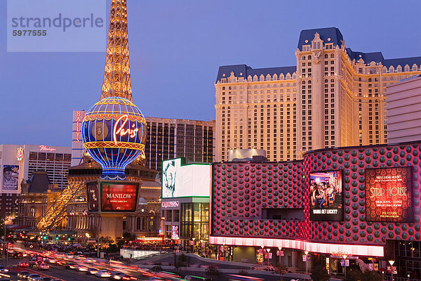 Miracle Mile Shops und Paris Casino  Las Vegas  Nevada  Vereinigte Staaten von Amerika  Nordamerika