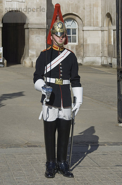 Wachdienst  Horseguards  Whitehall  London  England  Vereinigtes Königreich  Europa