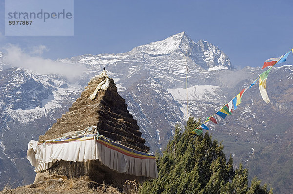 Chorten  Solu Khumbu-Everest-Region  Sagarmatha-Nationalpark  Nepal  Asien