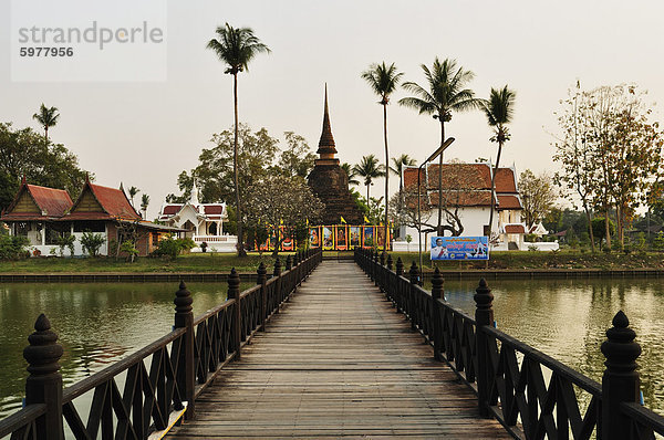 Wat Tra Phang Thong  Geschichtspark Sukhothai (Muangkao)  UNESCO Weltkulturerbe  Sukhothai  Thailand  Südostasien  Asien