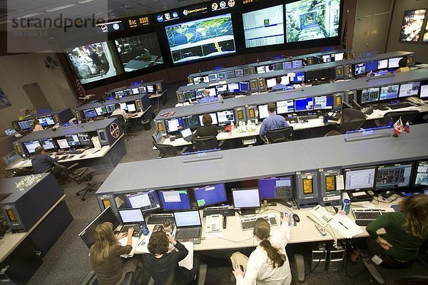NASA Mission Control  Houston  Texas  Vereinigte Staaten von Amerika  Nordamerika