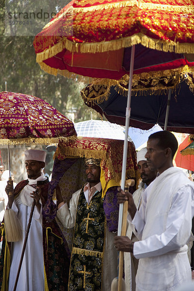 Timkat Festival  Gondar  Äthiopien  Afrika