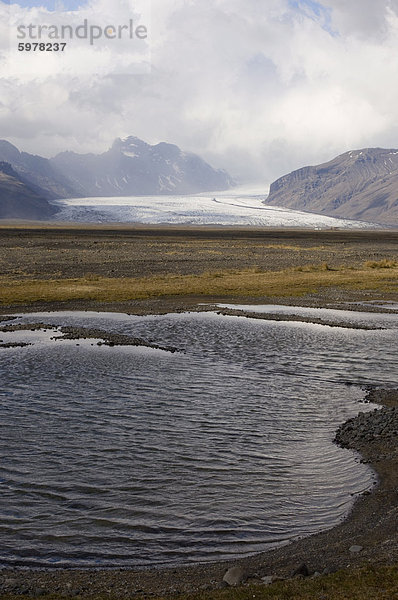 Vatnajokull-Gletscher  Skaftafell-Nationalpark  South Küste  Island  Polarregionen