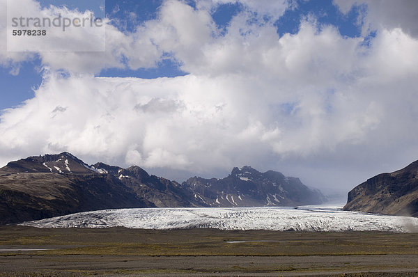 Vatnajokull-Gletscher  Skaftafell-Nationalpark  South Küste  Island  Polarregionen