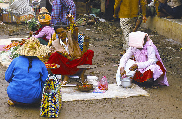 Markt  Heho  Shan-Staat  Myanmar (Birma)  Asien