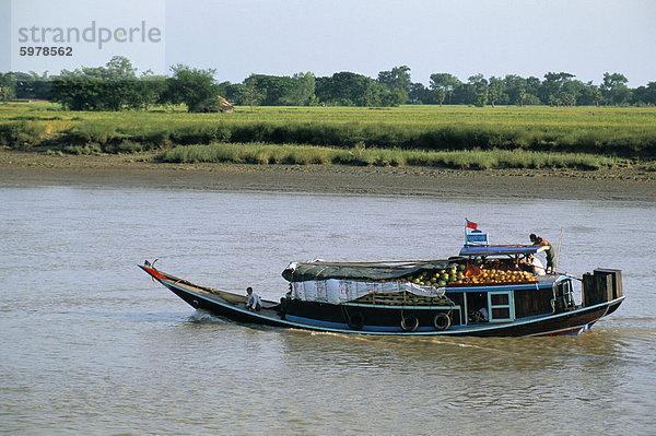 Ayeyarwaddy (Irrawaddy) Flussdelta  Myanmar (Birma)  Asien