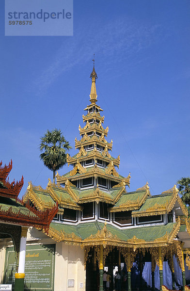 Shwe Dagon Pagode (Shwedagon Paya)  Yangon (Rangoon)  Myanmar (Birma)  Asien