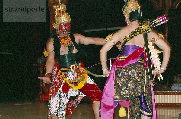 Leistung des hinduistischen Epos Ramayana  Palais Princier  Yogyakarta  Insel Java  Indonesien  Südostasien  Asien