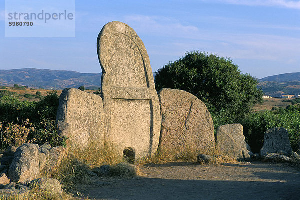 Tombe des Geants (Riesen-Grab)  Provinz Nuoro  Insel Sardinien  Mittelmeer  Europa