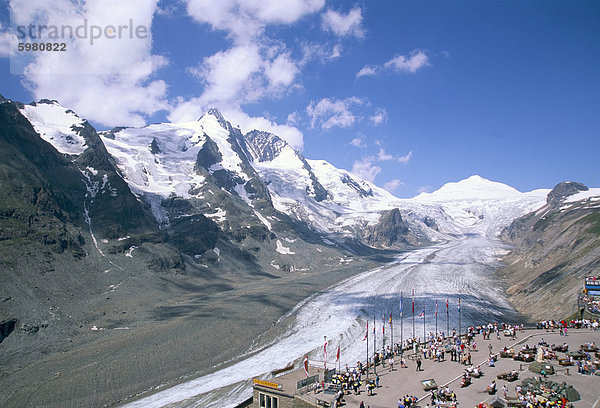 Großglockner-Gletscher  der längste Gletscher in Europa  Nationalpark Hohe Tauern  Österreich  Europa