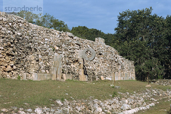 Kugel Gericht  Uxmal  UNESCO World Heritage Site  Yucatan  Mexiko  Nordamerika