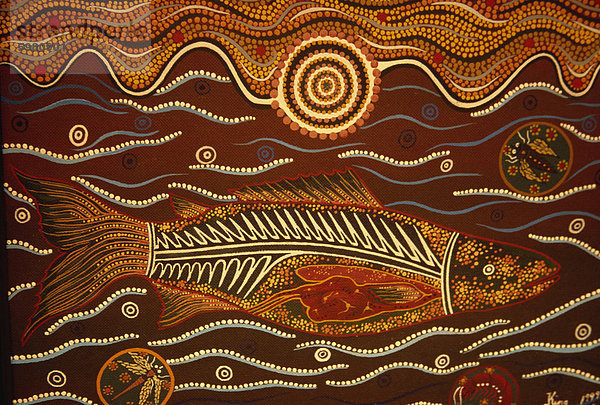 Malerei aus der Traumzeit  Aborigines  Australien  Pazifik