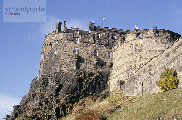 Edinburgh Castle  Edinburgh  Lothian  Schottland  Vereinigtes Königreich  Europa