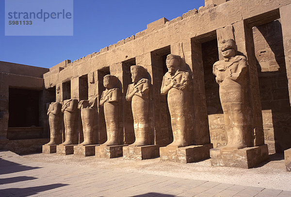 Tempel von Karnak  Theben  UNESCO World Heritage Site  Ägypten  Nordafrika  Afrika