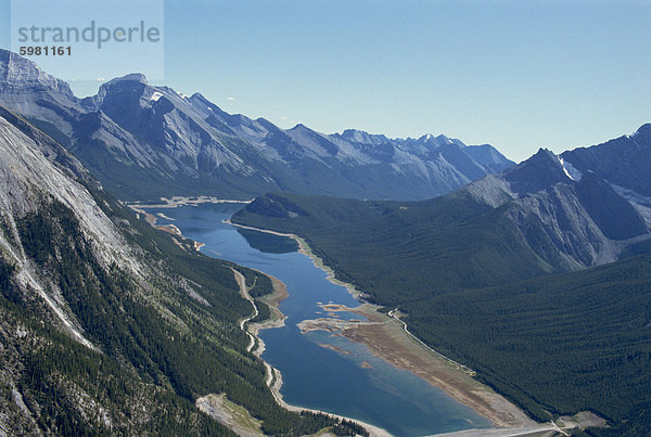 Rocky Mountains in der Nähe von Banff  Alberta  Kanada  Nordamerika