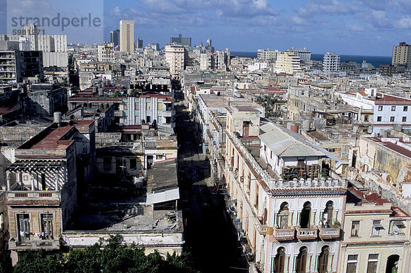 City Skyline  Havanna  Kuba  Westindische Inseln  Mittelamerika