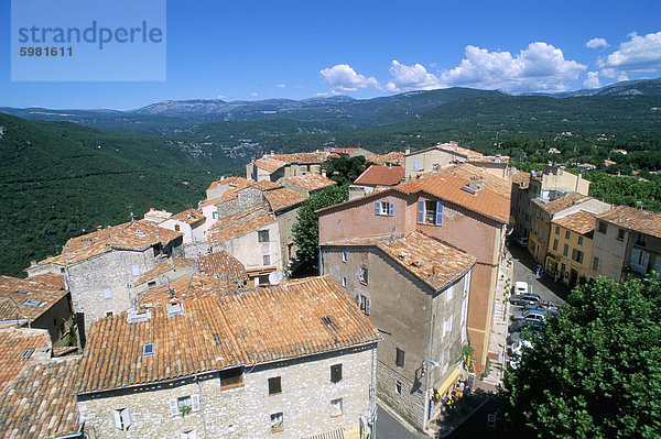 Stadt von Saint Cesaire-Sur-Siagne  Alpes Maritimes  Cote d ' Azur  Provence  Frankreich  Europa