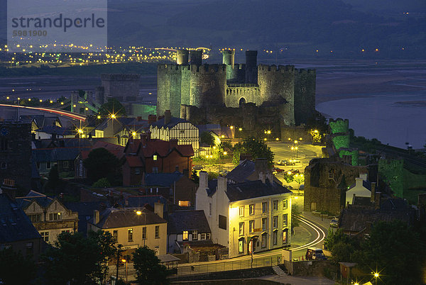 Conwy Castle  UNESCO Weltkulturerbe  Gwynedd  Wales  Vereinigtes Königreich  Europa