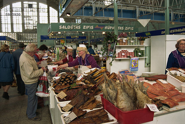 Fisch Markt  Riga  Lettland  Baltikum  Europa